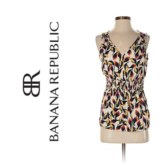 Banana Republic Tops - 🎁 FREE w/ BUNDLE BANANA REPUBLIC Leaf Blouse